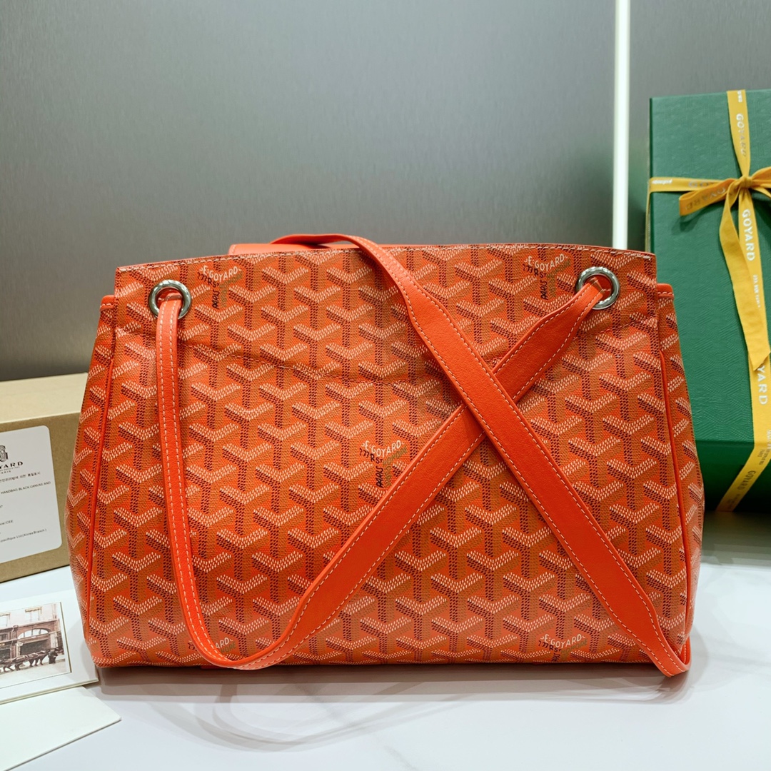 Rouette Souple Shoulder Bag In Orange